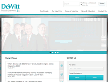 Tablet Screenshot of dewittmcm.com